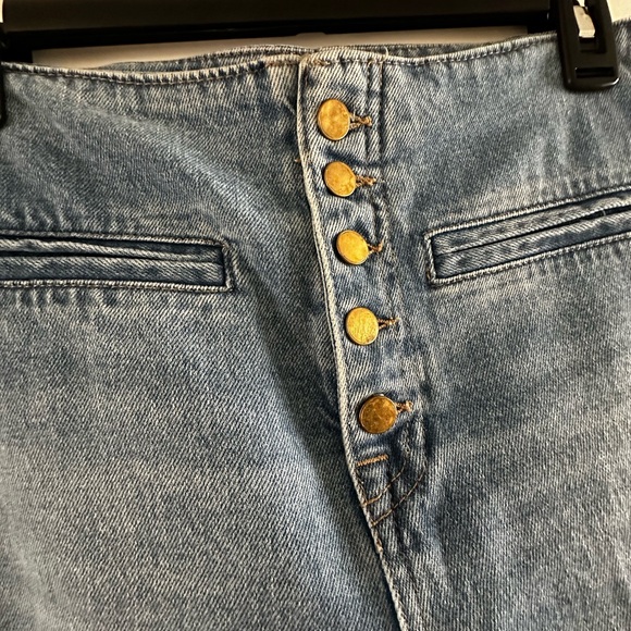 Zara Light Blue Crop WideLeg Jeans - Picture 5 of 9